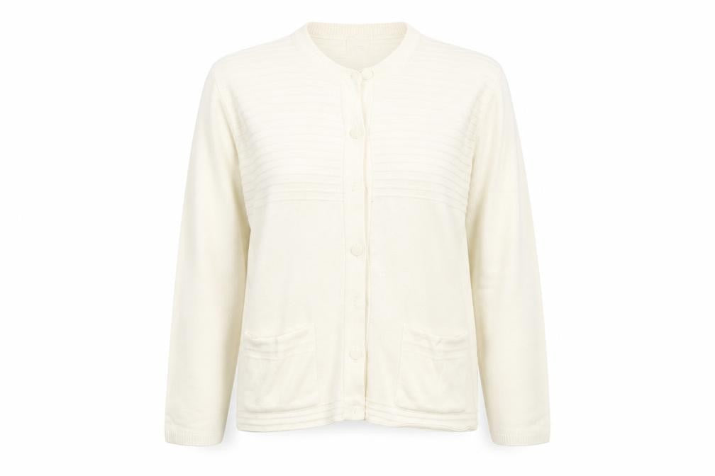 Casper Womens Beige   Cardigan Jumper Size L  - washable mark on arm