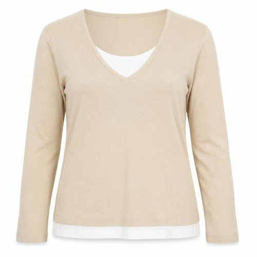 George Womens Beige   Pullover Jumper Size 18  - washable marks on bottom of top