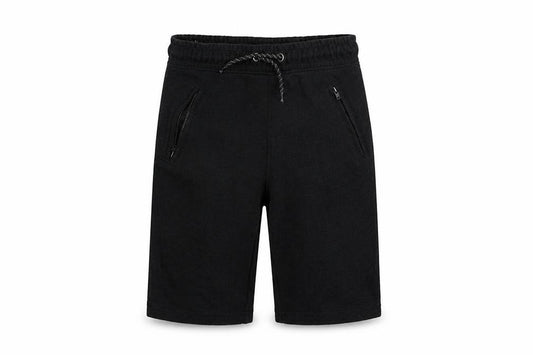 Front view of Tu girls’ black jogger trousers, size 8, years