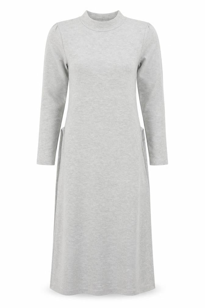 Front view of Icon women’s grey a-line, size M