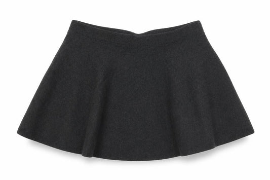 Front view of Atmosphere women’s grey jersey flare skirt, size UK 10