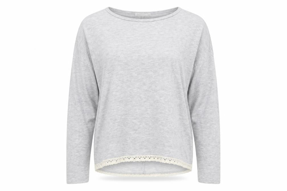 Front view of Stradivarius women’s grey jumper, size M