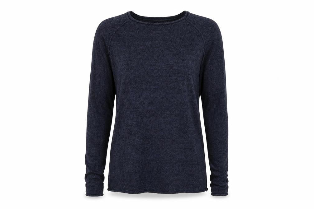 Front view of Cedarwood State women’s blue jumper, size S