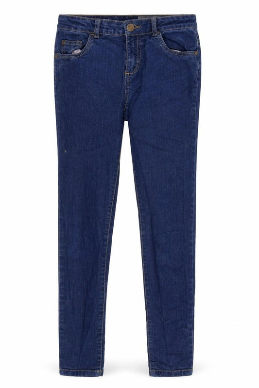 Front view of Very girls’ blue denim skinny jeans, size 13, years