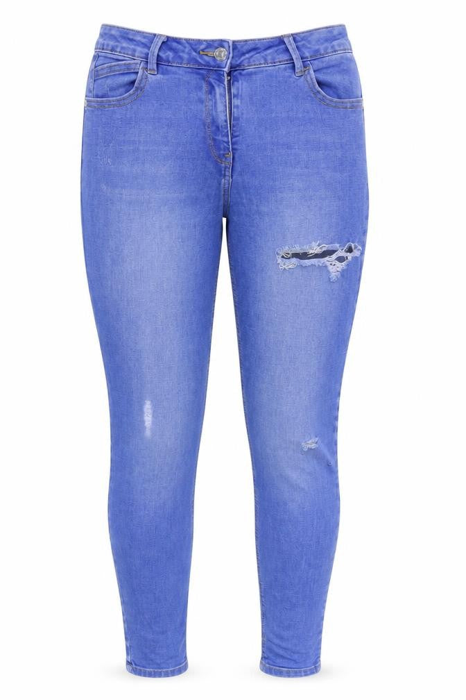 Matalan Womens Blue  Denim Skinny Jeans Size 12 L28 in