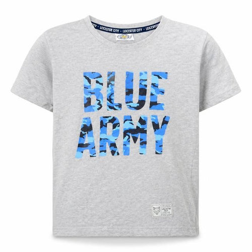 Leciester City FC Boys Grey   Basic T-Shirt Size 9-10 Years  - Leciester City FC