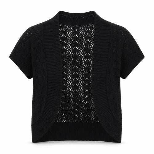 Monique Lhuillier Womens Black   Shrug Jumper Size S