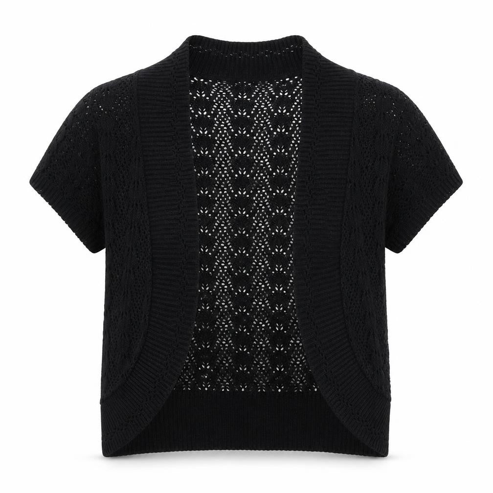 Monique Lhuillier Womens Black   Shrug Jumper Size S
