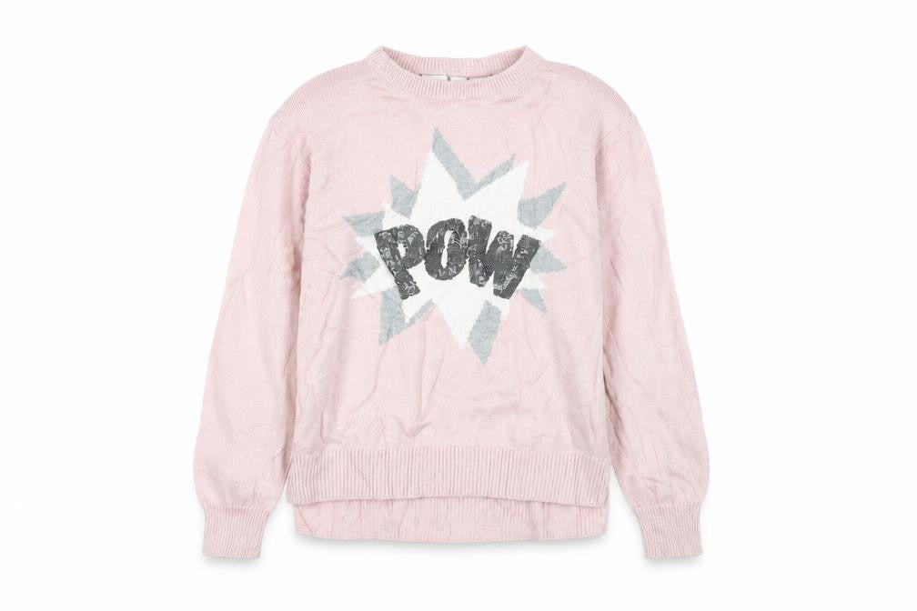 Front view of Gap girls’ pink jumper, size 8, years