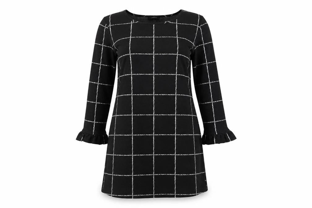 Front view of Papaya women’s black jumper, size UK 10