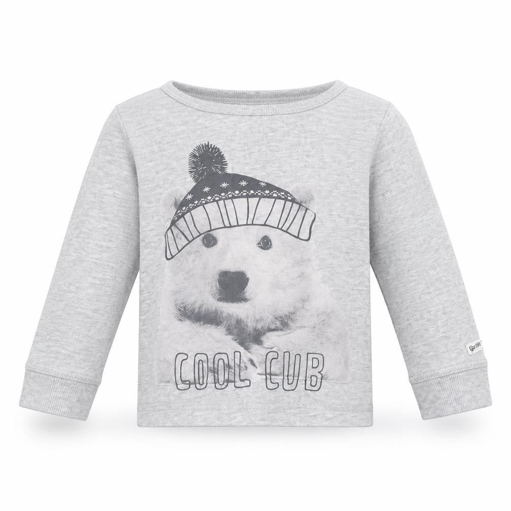 Mothercare Baby Grey   Basic T-Shirt Size 18-24 Months  - Polar Bear