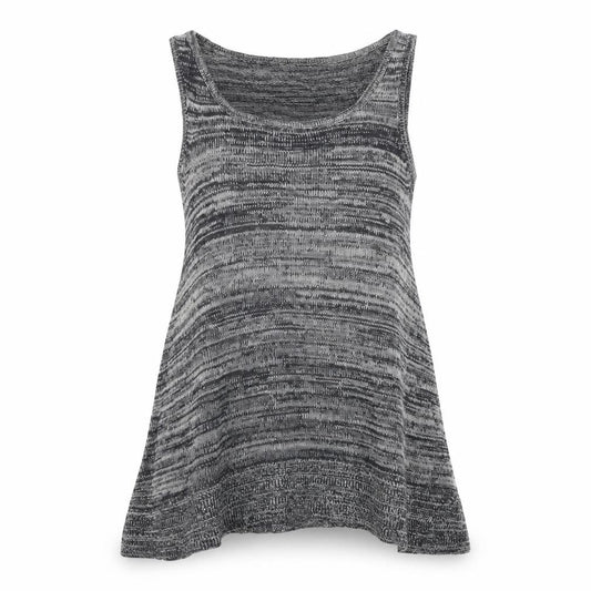 Front view of F&F women’s grey basic tank, size UK 6