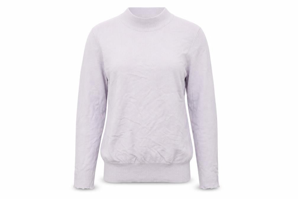 Front view of Lauren Taylor women’s purple jumper, size S
