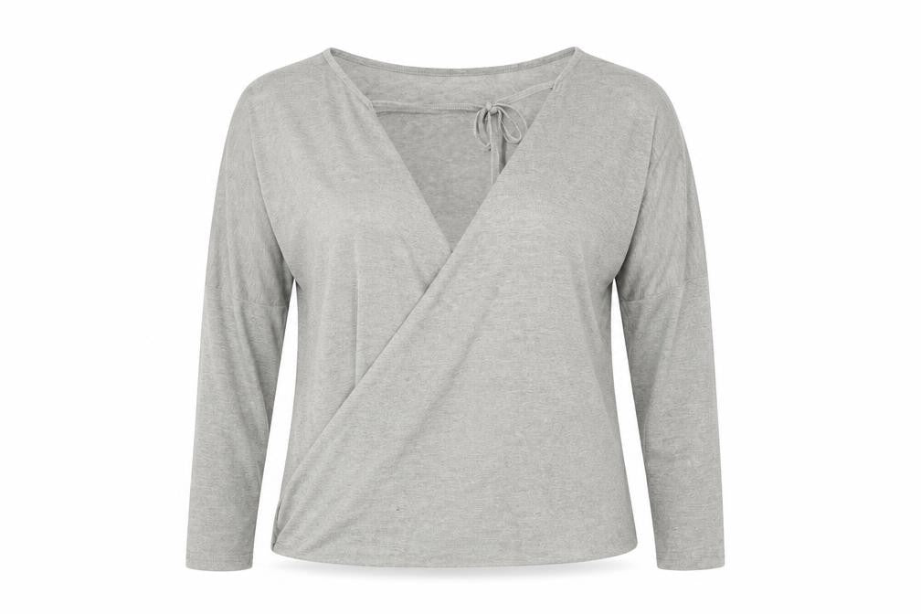 Debenhams Womens Grey   Jersey Blouse Size 16
