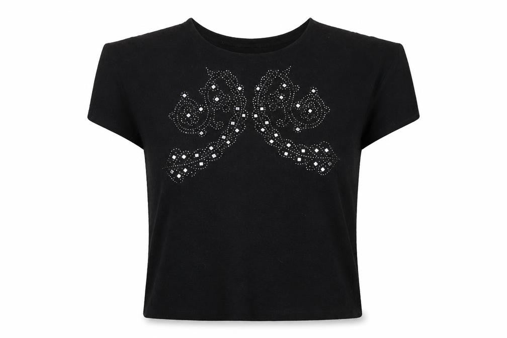 J. Stars Womens Black   Jersey T-Shirt Size L