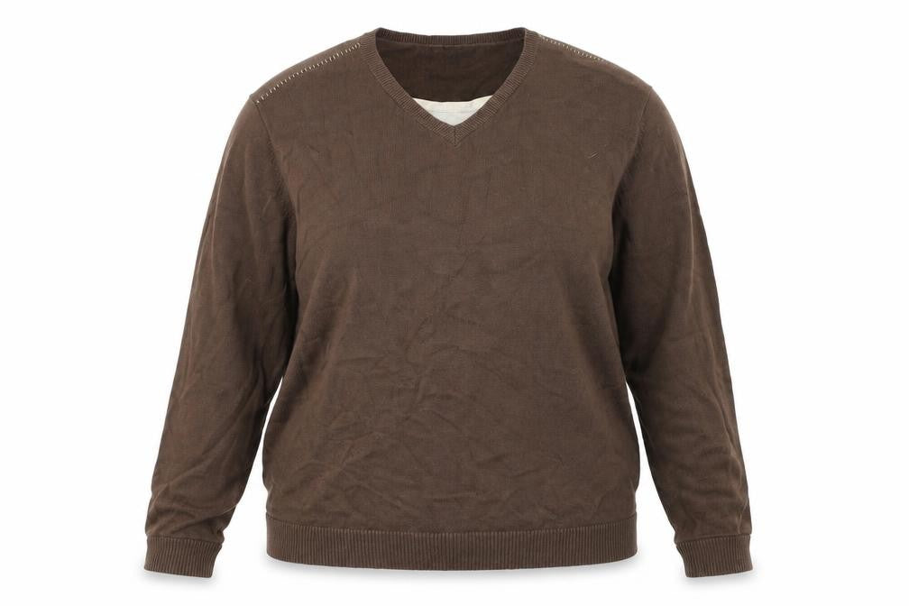 Front view of Urban Stone women’s brown jumper, size XL