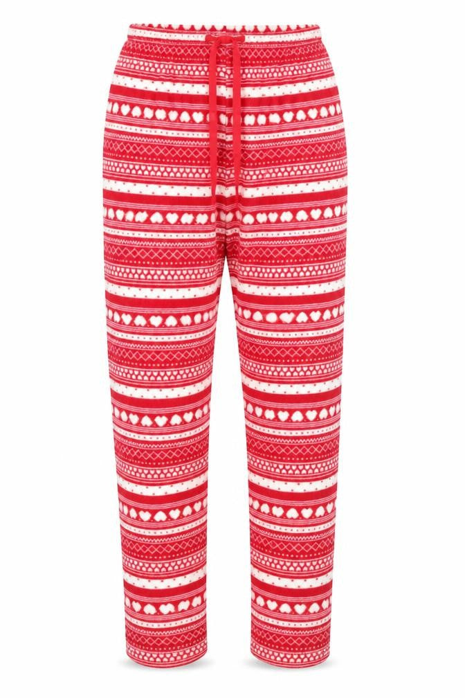 Preworn Womens Red Striped  Babydoll Pyjama Pants Size 12