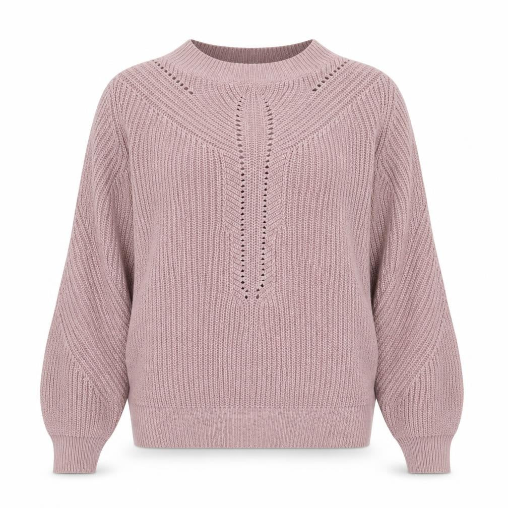 Front view of Atmosphere women’s pink jumper, size UK 6