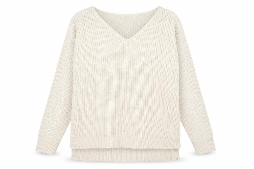 Front view of Primark women’s beige jumper, size L