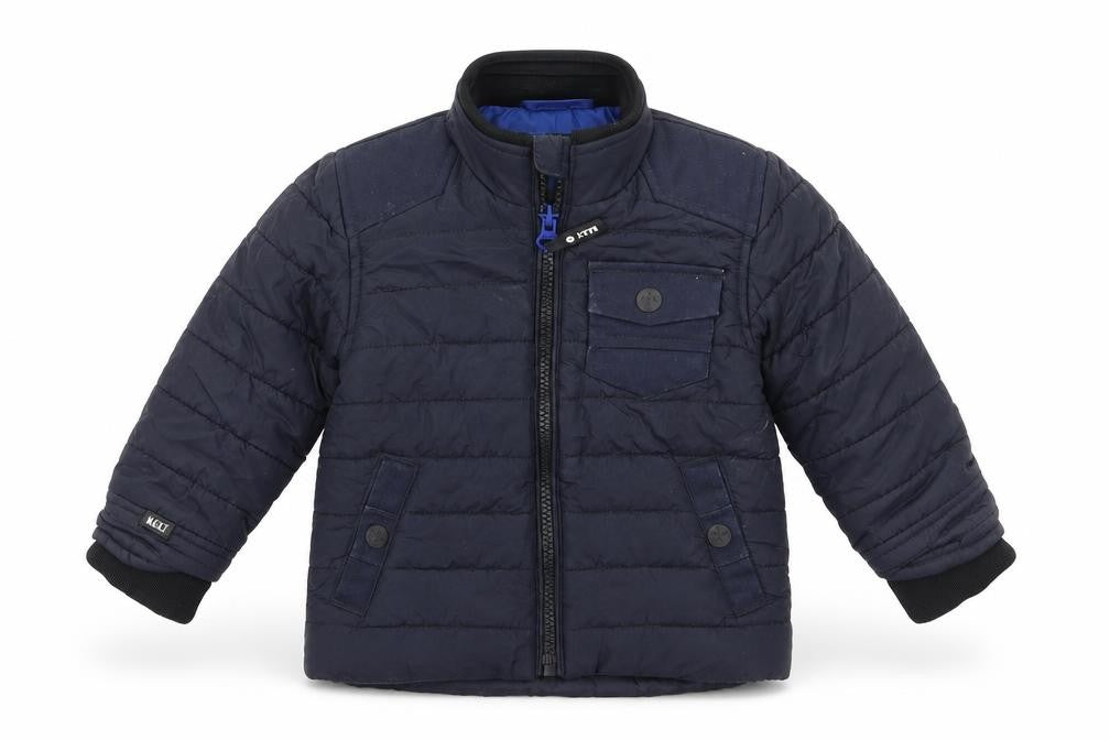 Front view of Next Baby Black Jacket, size 12, Months