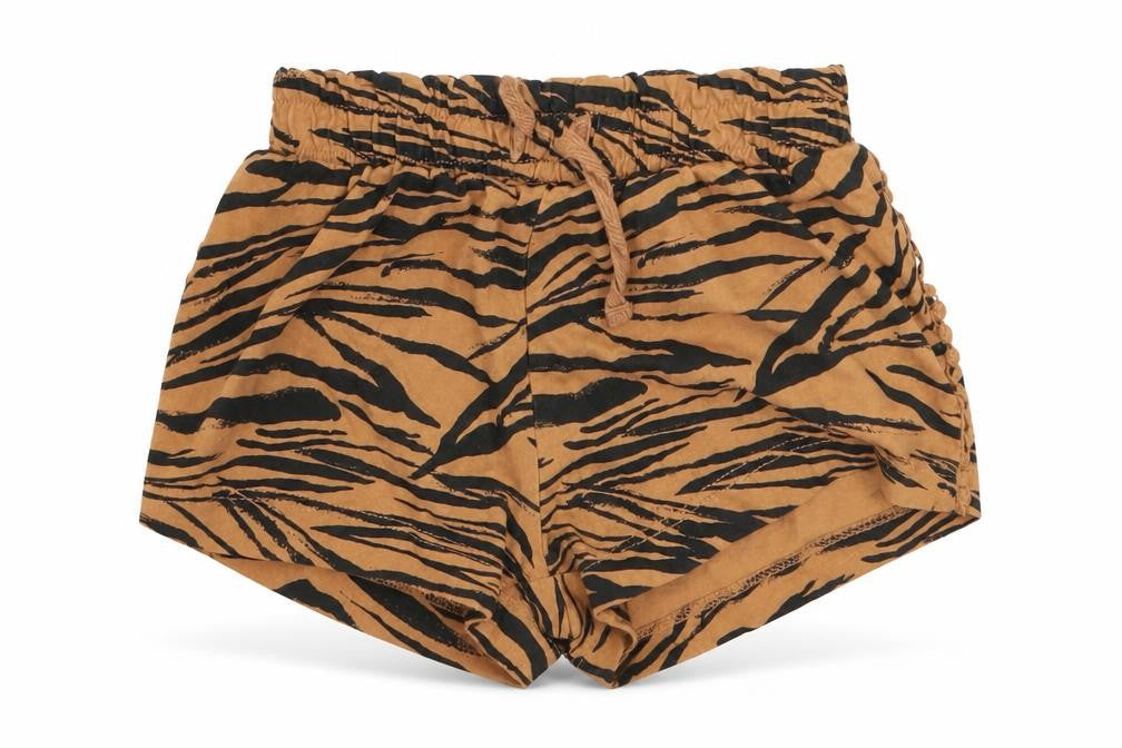 Front view of Tu Baby Orange Animal Print Cargo Trousers, size 3-6, Months
