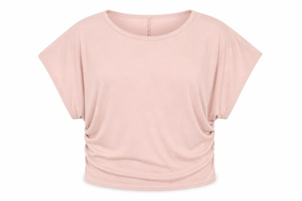 Front view of Papaya women’s pink basic blouse, size UK 6