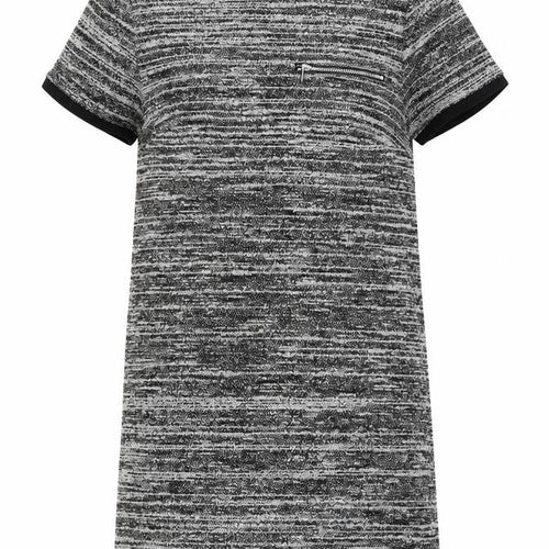New Look Womens Grey Striped  Slip Dress  Size 8