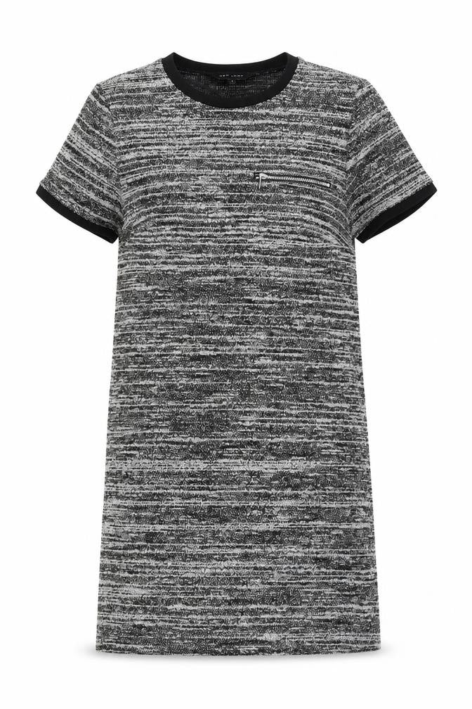 New Look Womens Grey Striped  Slip Dress  Size 8