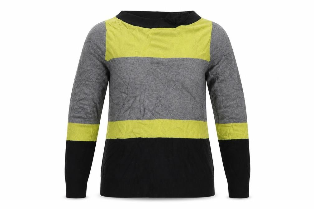 Front view of F&F women’s grey jumper, size UK 8