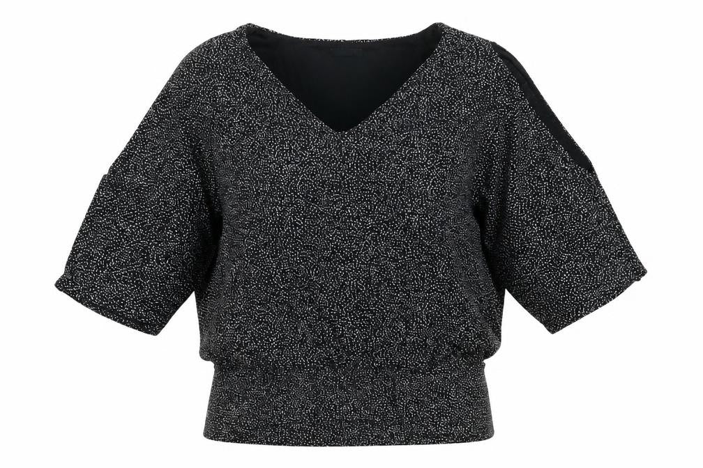 Roman Womens Black   Basic T-Shirt Size 12