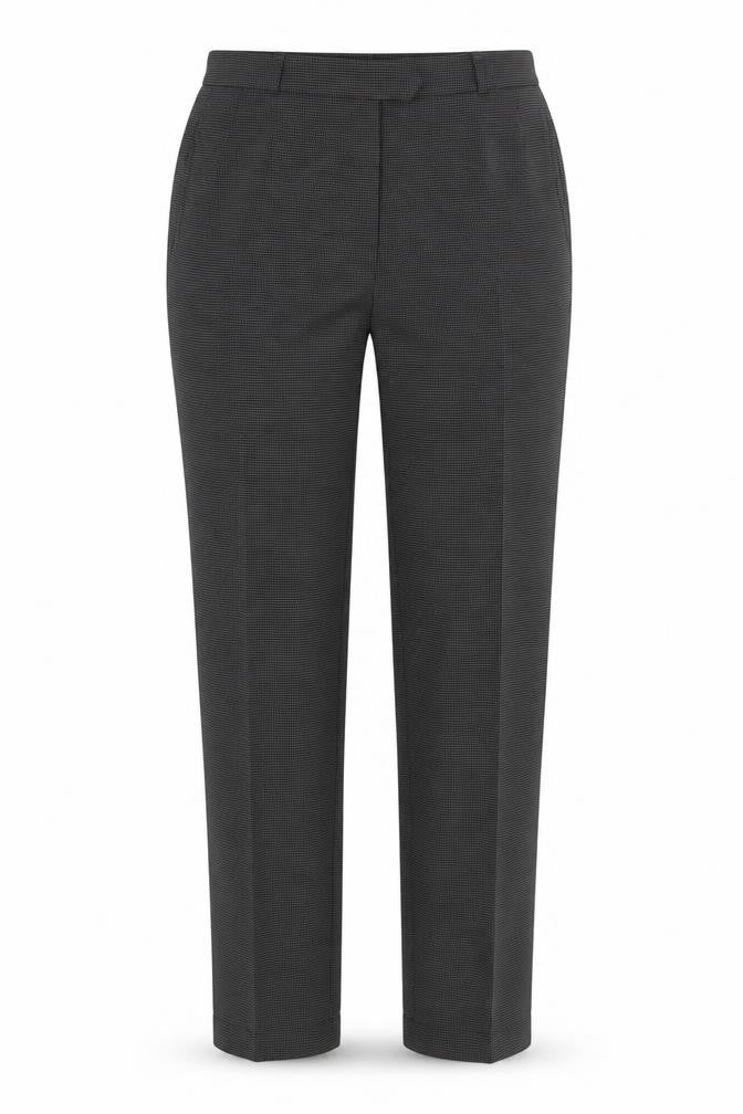 Preworn Womens Black Houndstooth  Trousers  Size 12 L27 in