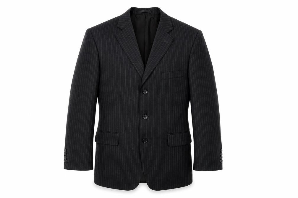 Front view of Taylor & Wright men’s black jacket blazer, size 40