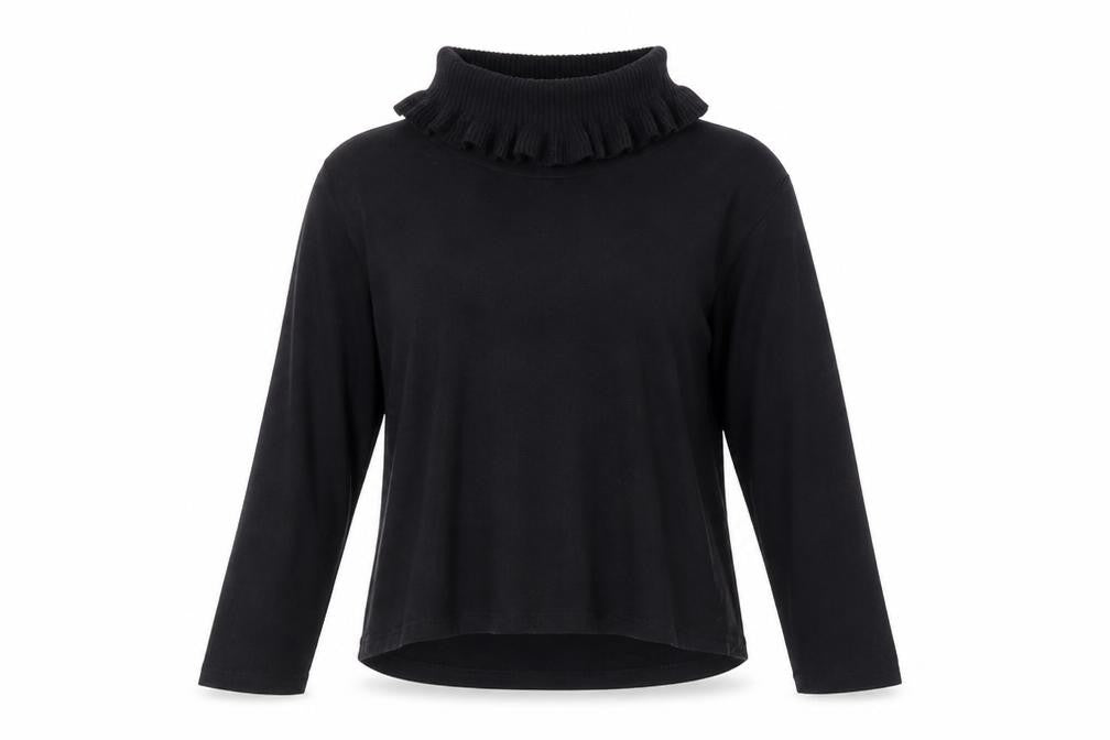 Front view of Preworn women’s black jumper, size M