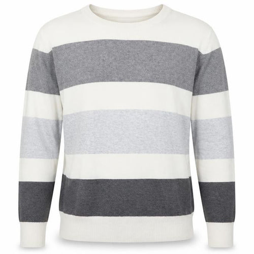 Gap Mens White Striped  Pullover Jumper Size L