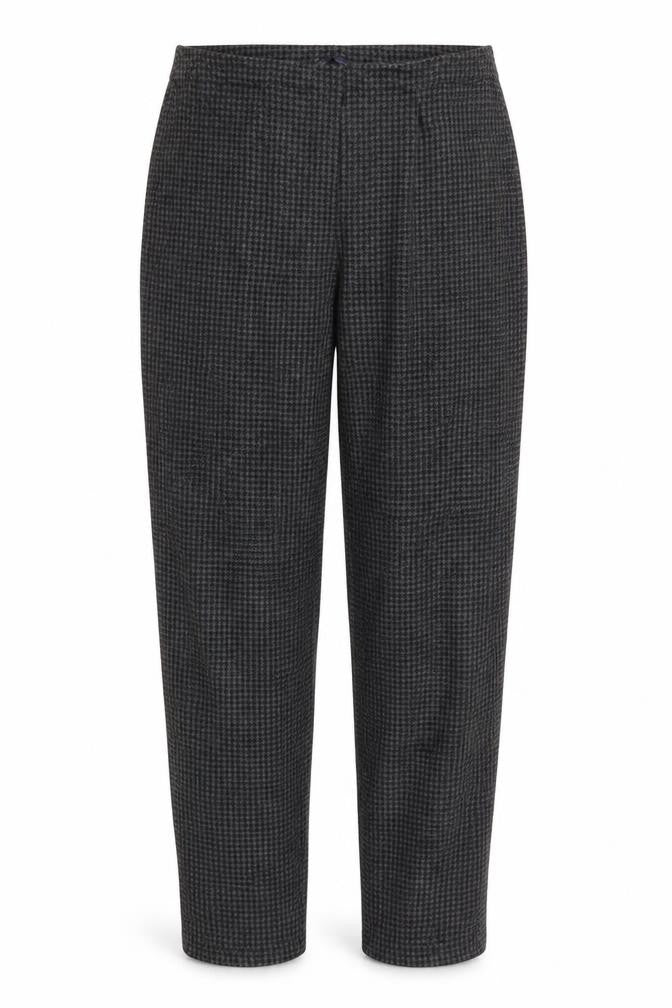M&S Womens Black Argyle/Diamond  Trousers  Size 14 L29 in
