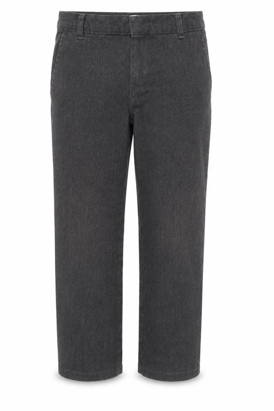 Front view of George boys’ grey jegging trousers, size 6-7, years