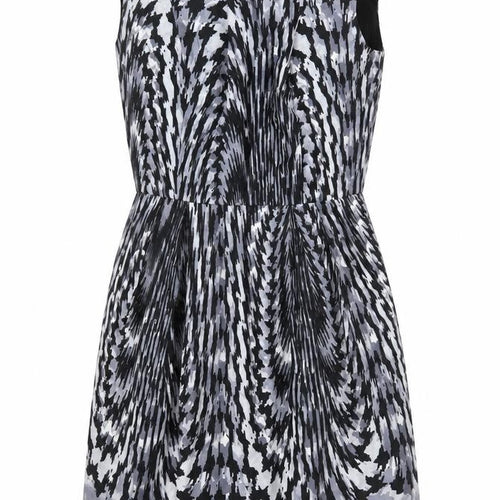 Dorothy Perkins Womens Black Argyle/Diamond  A-Line  Size 12
