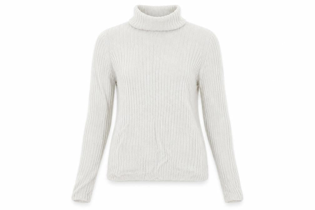Front view of H&M women’s grey jumper, size XS