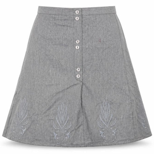 Preworn Womens Grey   Flare Skirt Size 12