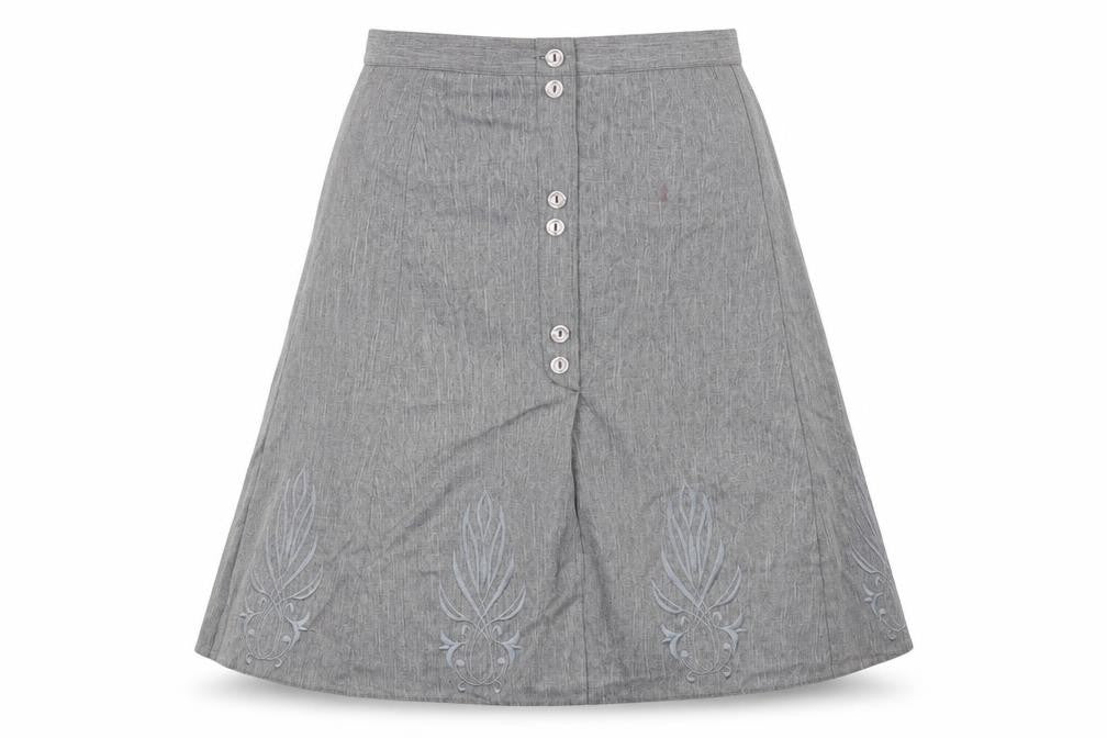 Preworn Womens Grey   Flare Skirt Size 12