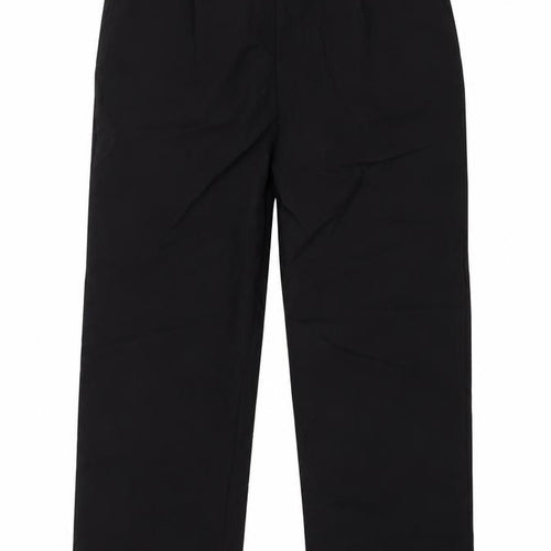 Bm Collection Womens Black   Cropped Trousers Size 10 L23 in