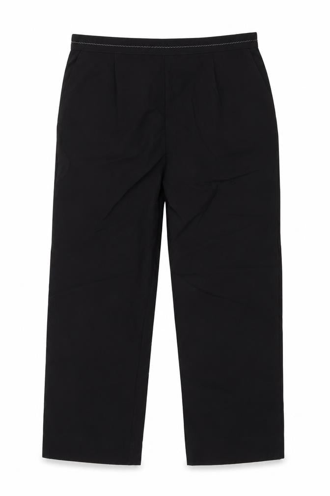 Bm Collection Womens Black   Cropped Trousers Size 10 L23 in