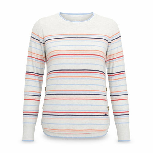 Faithful & True Womens Grey Striped  Pullover Jumper Size 12