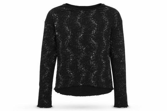 Front view of Primark girls’ black basic t-shirt, size 10-11, years