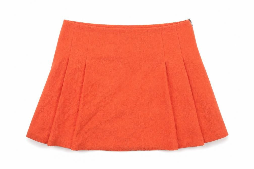 Topshop Womens Orange   A-Line Skirt Size 10