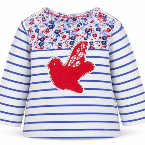 Marks and Spencer Baby White Striped  Basic T-Shirt Size 3-6 Months