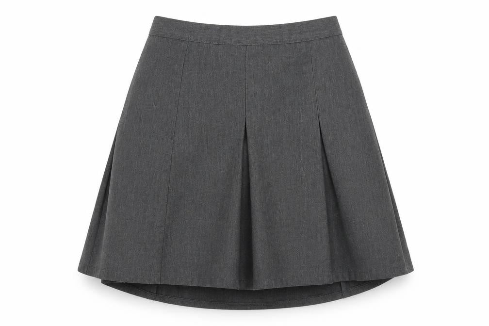 Matalan Girls Grey   Pleated Skirt Size 10 Years