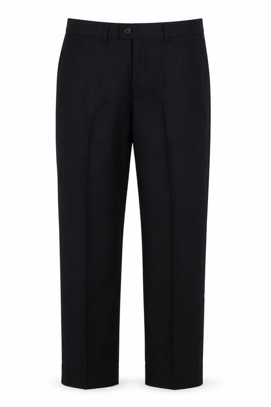 Front view of Flipback boys’ black dress pants trousers, size 13, years