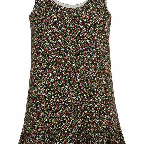 Mango Womens Black Floral  Tank Dress  Size S