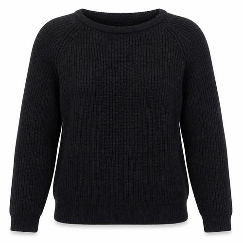 Asdale Womens Black  Knit Pullover Jumper Size 14